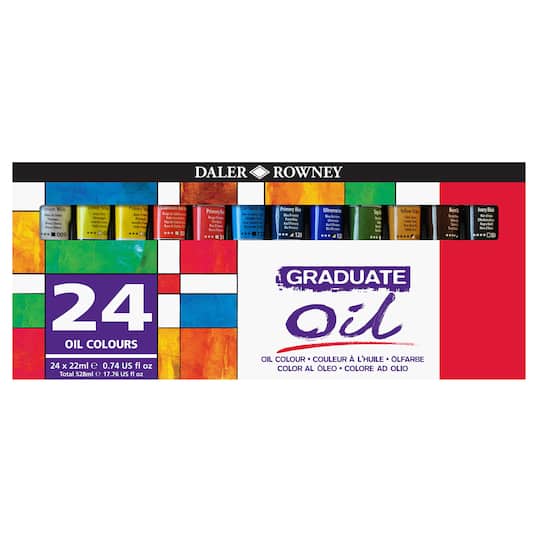Daler-Rowney® Graduate 24 Color Oil Paint Set
